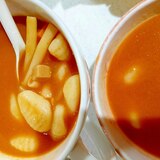 ニョッキとマカロニのトマトスープ